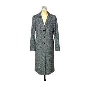 Vintage Carlisle spring coat in herringbone stripe Size 10